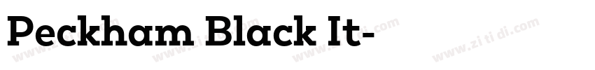 Peckham Black It字体转换